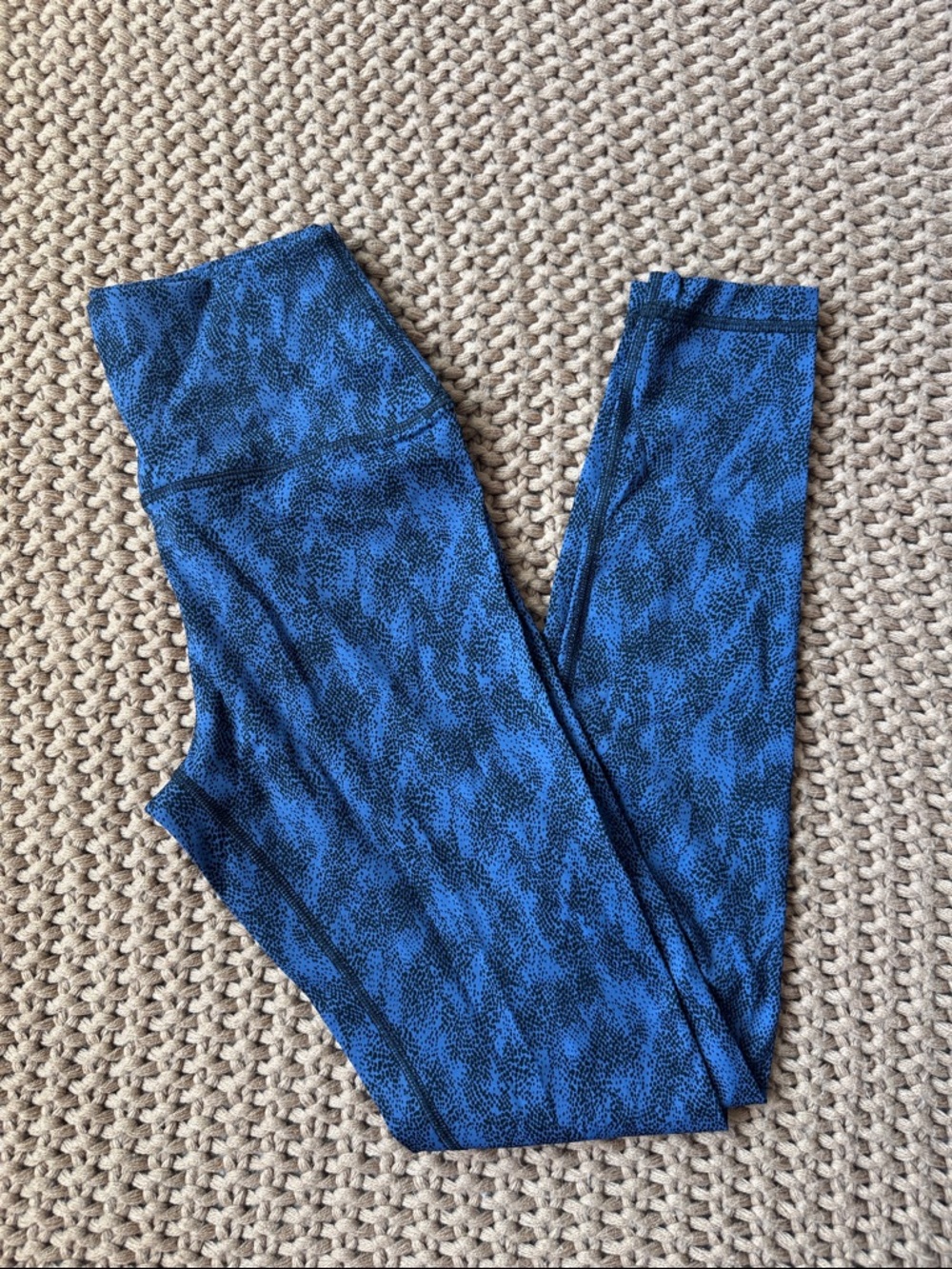 NWT CRZ YOGA Blue High-Waist Buttery Naked Feeling Full Length Leggings Sz Small